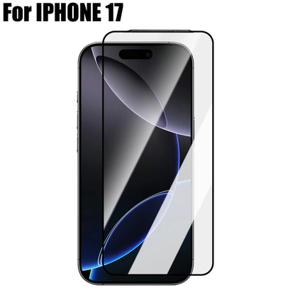 Tempered Glass Screen Protectors for IPhone 17/17 Air/17 Pro/17 ProMax 9H Hardness Tempered Films with Dustproof Hole