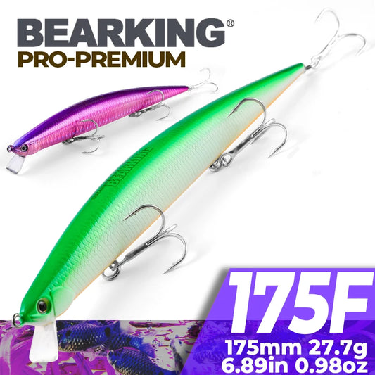 Minnow  Artificial Bait Tackle 175mm 27.7g quality fishing lures hard bait flaoting