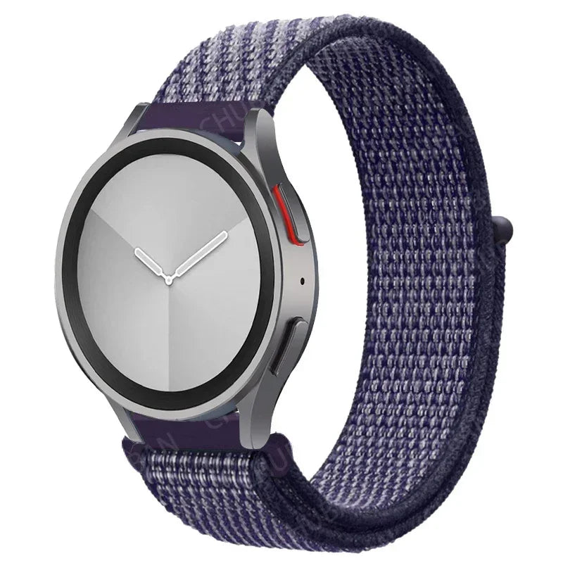 Nylon loop Band For Samsung Galaxy Watch 7 FE 6/5/pro/4/Classic/active 2 40-44mm 20mm/22mm sport bracelet huawei gt 2/e/3 strap