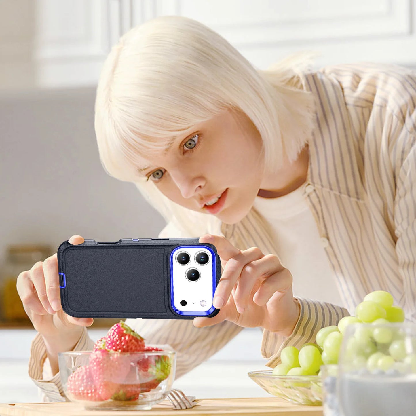 Hybrid Armor Shockproof Defend Case For iPhone 17 Pro Max 17Air 16Pro 16e 16Plus 17 Heavy Duty Protection Rugged Cover