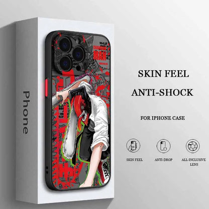 New Chainsaw Man Hot For iPhone 17 17Air 16E 16 15 14 13 12 11 mini Pro Max Plus Frosted Translucent Phone case Funda Cover Capa