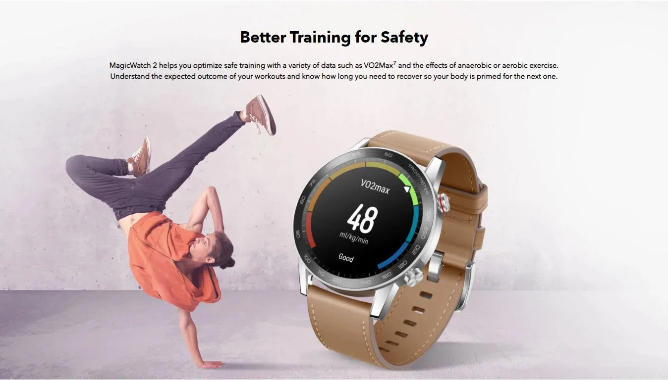 HONOR MagicWatch 2 Smart Watch1.39 Inch Bluetooth Blood Oxygen Monitoring Waterproof 14 Days Battery Life Sports Fitness Tracker