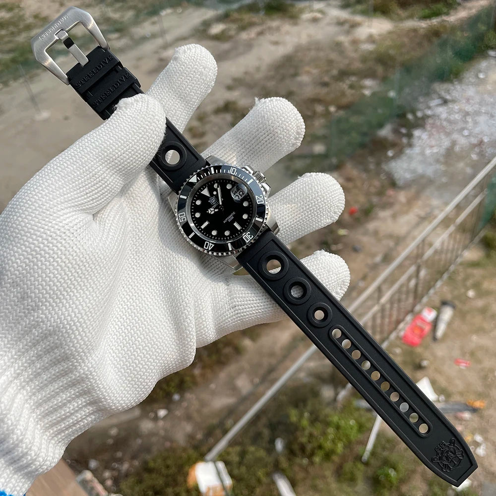 STEELDIVE SD1953 Water Ghost Ceramic Bezel Sapphire Mirror Swiss Luminous NH35 Movement Dive 30Bar Waterproof Mechanical Watch