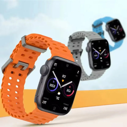 Ocean Silicone Strap for Apple Watch Band Ultra 3/2/1 49mm Series 11 10 46mm Comfortable Band IWatch 9 8 7 6 5 4 SE3 45mm 44mm