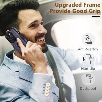 IPhone 17 11 12 13 14 15 16 Pro Max MINI XR XS X SE 7 8 Business PU Leather Case Soft Cowhide Shockproof Protective Cover