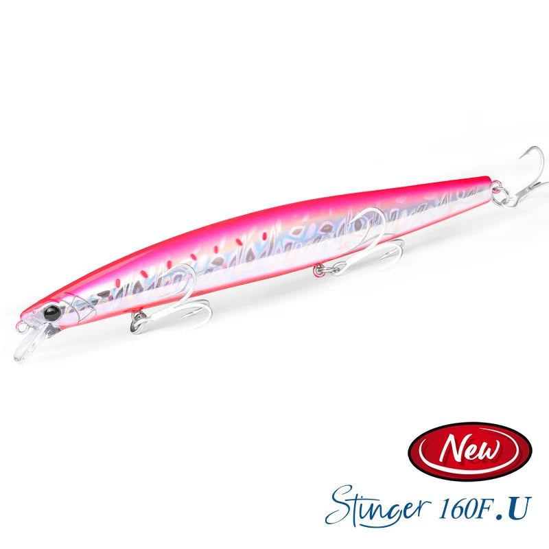 Floating Minnow Fishing Lure DW110 STINGER 163mm 31g Sea Fishing Hard Bait Piura Seabass Baits