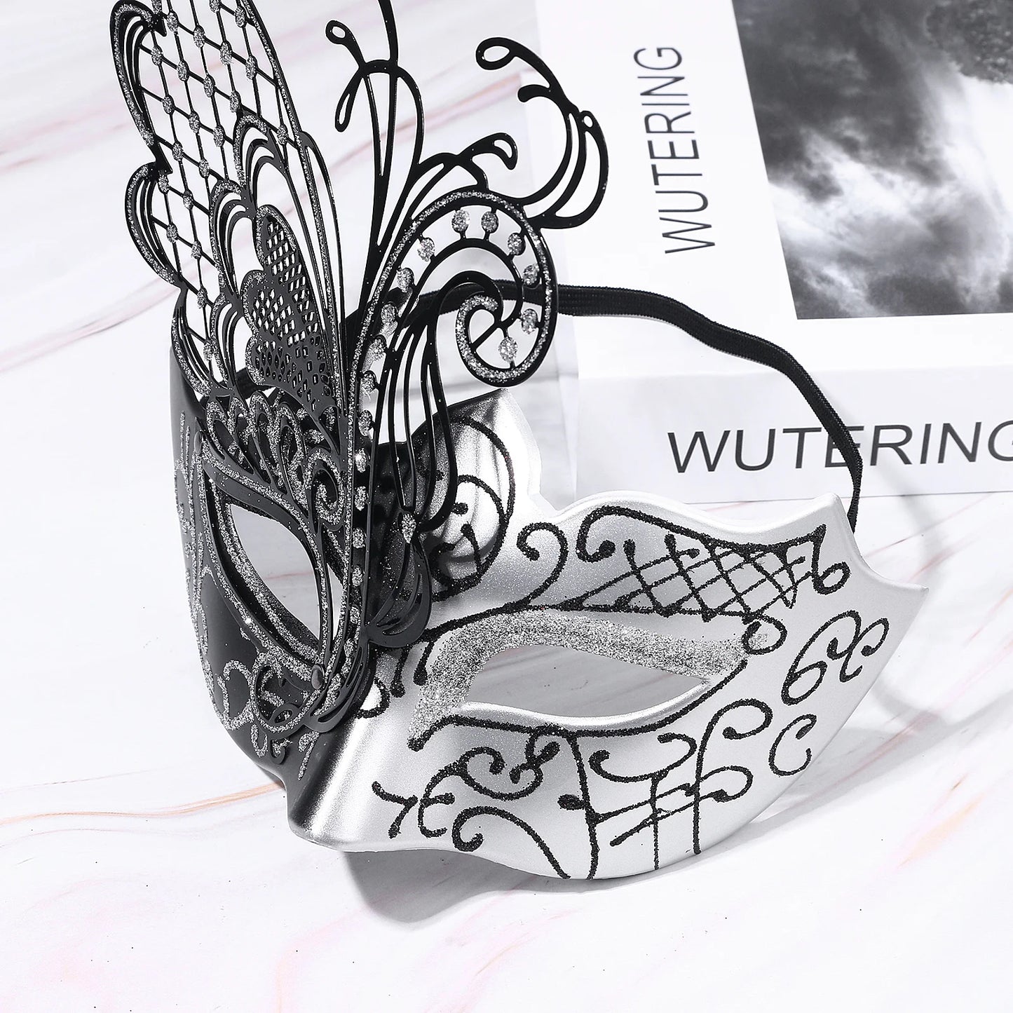 Masquerade Ball Mask Venetian Metal Mask Mystery Fashion Carnival Mask Halloween Party Costume Ball Mask