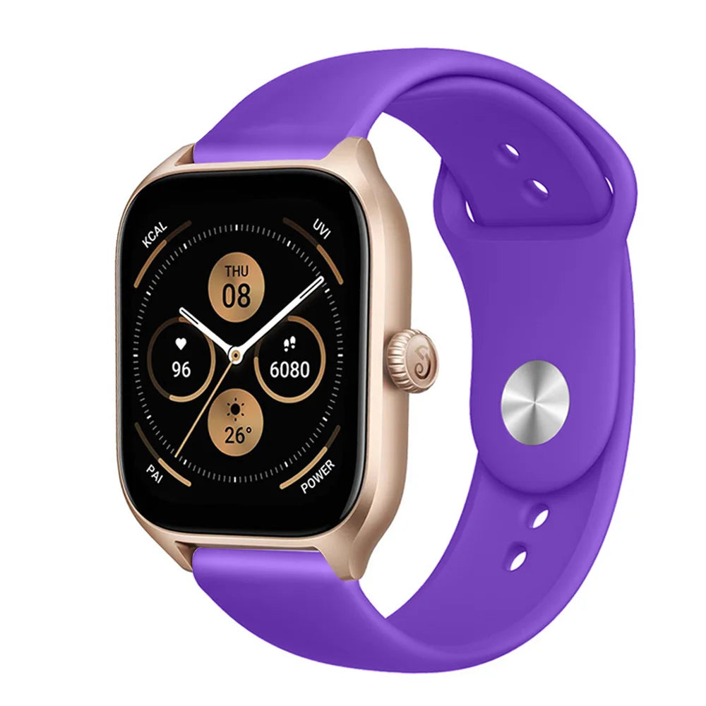 Silicone band For Amazfit GTS 3/2/2e/GTS2 Mini/GTR 42mm/47mm/GTR 3/3 Pro/2/2e Sport Watch Bracelet Amazfit bip 6 strap