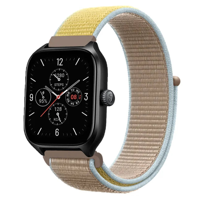 Nylon Loop Strap for Amazfit GTR 47mm/GTR2/2e/3/3 Pro/4/GTS/2/mini/3/4 Bracelet for Amazfit Balance/bip 5/Stratos 2 2S