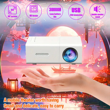 Halloween Mini Led Projector HD Hdmi Usb Audio Home Theater Media Player Beamer Christmas Gift Outdoor Travel Portable Projector