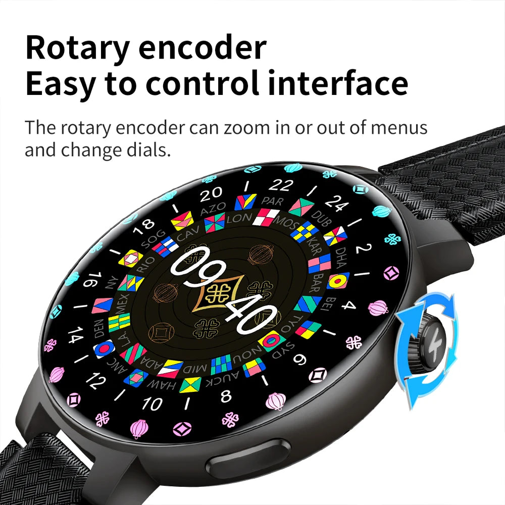 KUMI GT6 Pro 1.3" 360*360 AMOLED Smart watch 100+Sport Modes IP68 waterproof Bluetooth call Sleep Healthy Monitor for iOSAndroid