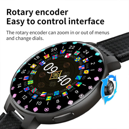 KUMI GT6 Pro 1.3" 360*360 AMOLED Smart watch 100+Sport Modes IP68 waterproof Bluetooth call Sleep Healthy Monitor for iOSAndroid