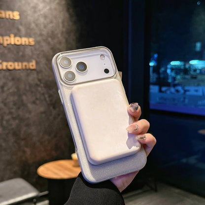 Luxury Glitter Bling Ultra Thin Phone Case For iPhone 17 16 15 14 Plus 17 Pro Max Magsafe Wireless Charge Shockproof Hard Cover