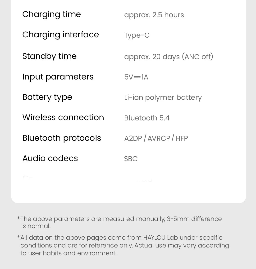 HAYLOU S30 Wireless Bluetooth 5.4 Headphones 43dB Adaptive Noise Cancelling Headsets 40mm Driver 80H Playtime Earphones
