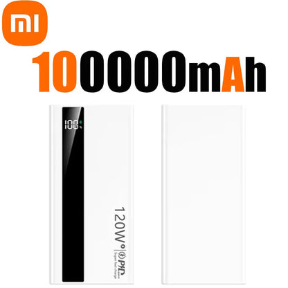 Xiaomi 500000mAh High Capacity 120W Power Bank Super Fast Charging Power Bank Portable Battery Charger For iPhone Samsung Huawei