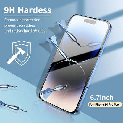 Glass Screen Protector Phone Case for IPhone 17 Air 12 11 13 14 15 16 Pro Max Mini XS XR X Plus 16Pro IPones Front Cover