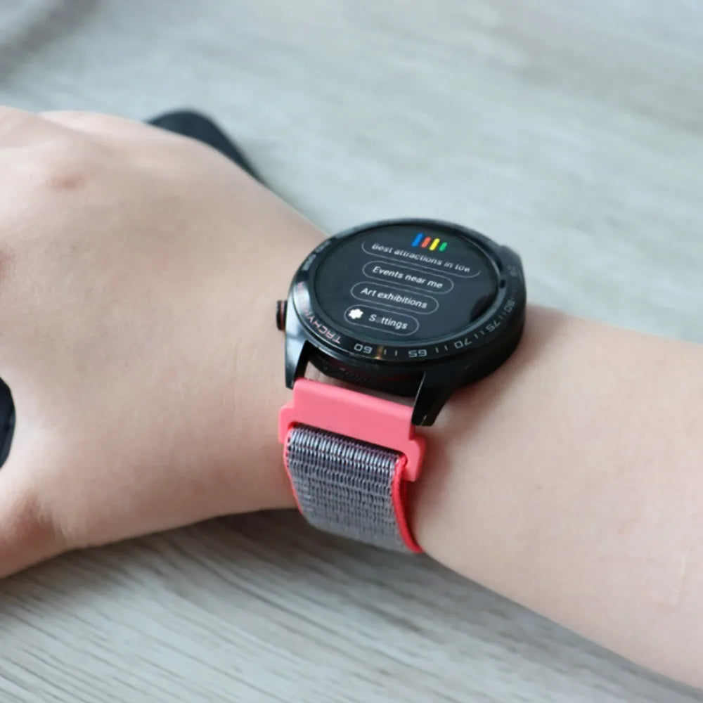 Nylon Loop Strap for Samsung Galaxy Watch 3/4/5/6/Gear S3 Wristband for Huawei Watch 4/GT-2-3-Pro/Amazfit GTR/GTS Belt