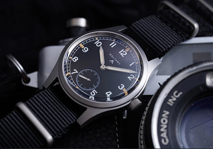 Baltany Dirty Dozen Watch Man S2019 Military Vintage Wristwatch Small Seconds Hand VD78 Quartz Luminous 100M Waterproof Field Wa