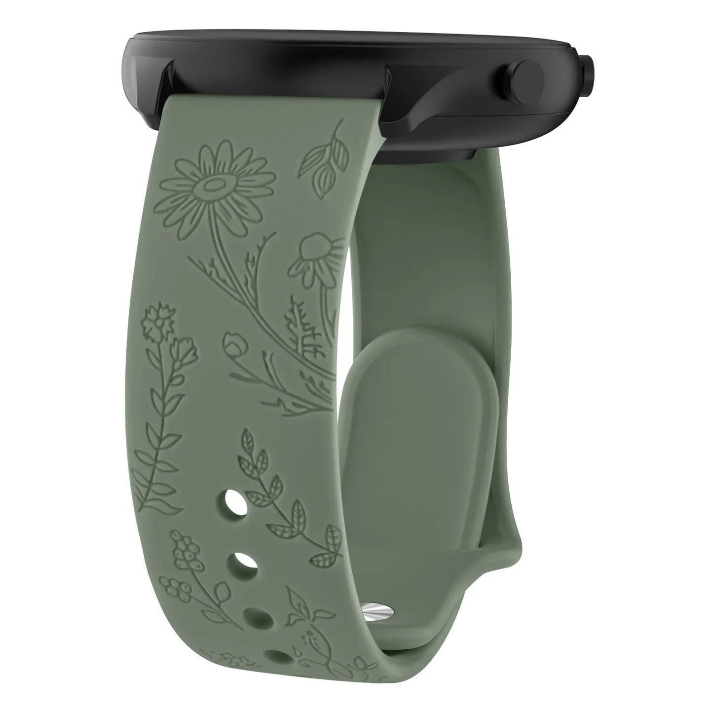 Flower Engraved Strap For Amazfit GTS/2/2e/3/4 GTS2 Mini/GTR 4/3/Pro/47mm/GTR2/2e/stratos 2/3/Bip Lite Band Bracelet