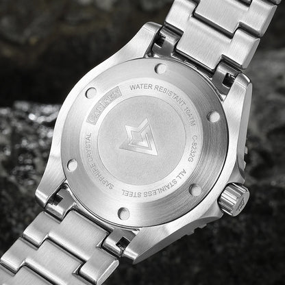 CADISEN AQUA DIVER Brand Luxury Men Watches Automatic Watch Japan NH35A 100M Waterproof Luminous Mechanical Wristwatch