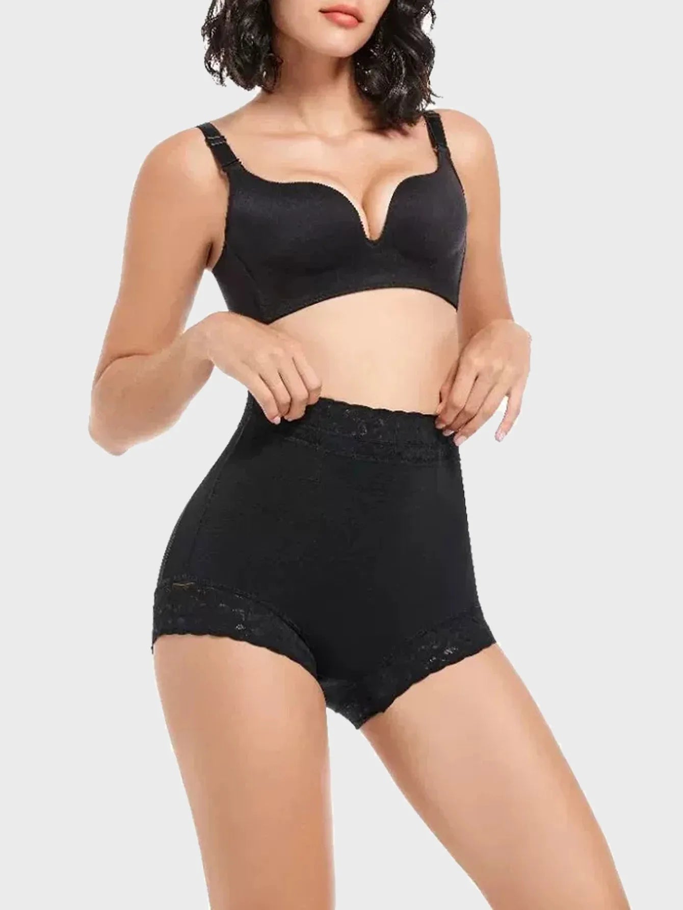 Colombianas tummy control butt lifter body shapewear women slimming girdle body shaper waist trainer high waist flat belly