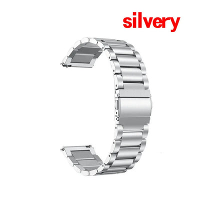 WatchBand For Amazfit Active/GTS 2/3/4 Mini Strap GTR 2/3/4 42 47mm stainless steel Bracelet For Amazfit Bip 3 5 Band