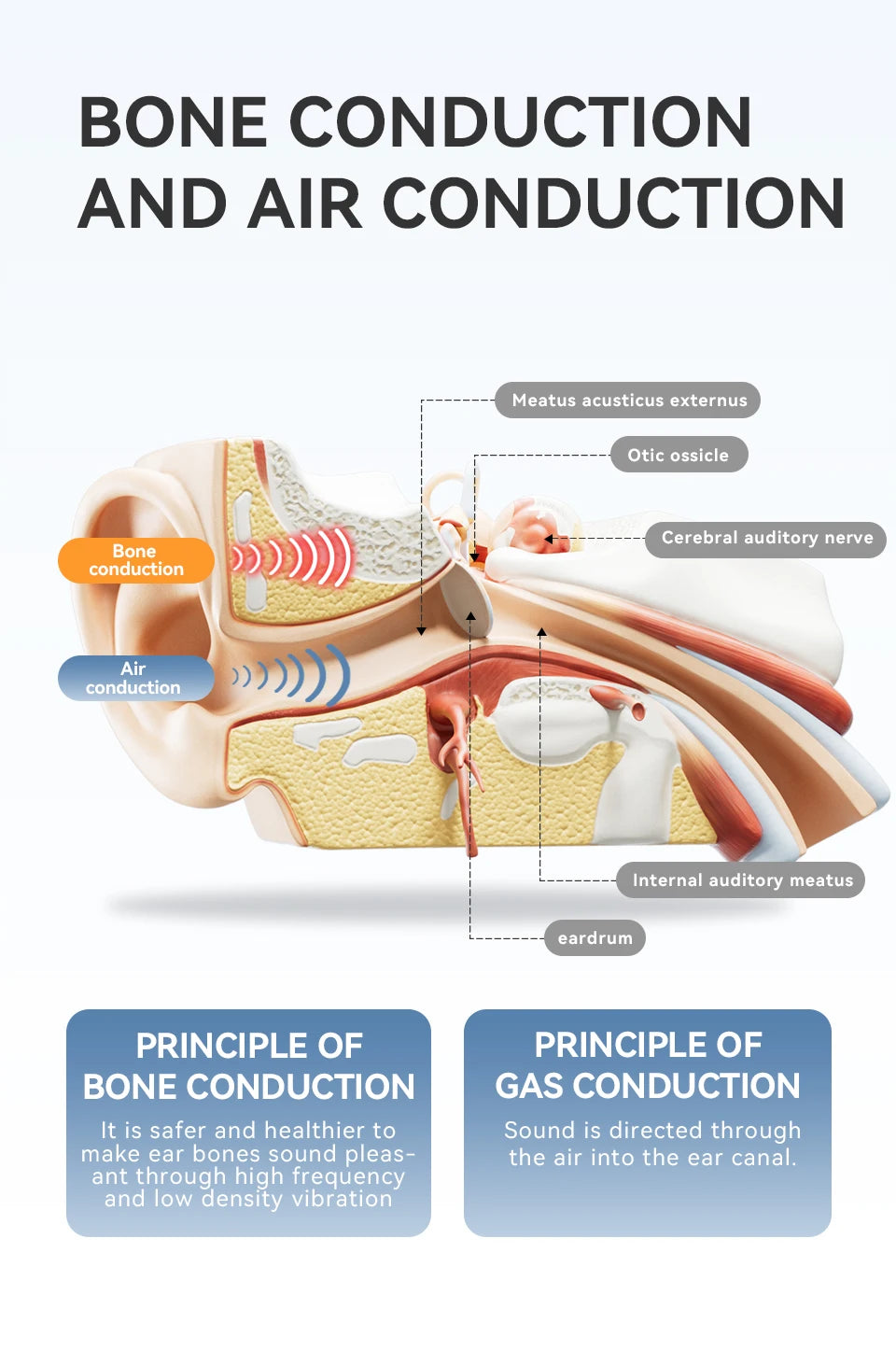 Sanag B21S Bone Conduction Wireless Earphones Bluetooth 5.4 HiFi Bass Headphones IPX5 Waterproof Running Sports Earbuds