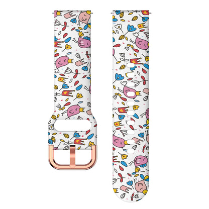 band For Amazfit GTS/4/2/2e/3 GTS2 Mini/GTR 4/3/Pro/47mm/GTR2/2e/stratos 2/3 Bracelet Amazfit Bip 6 5 Printed strap