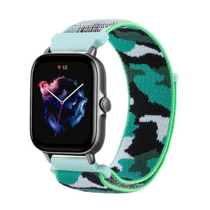 Nylon Loop Strap for Amazfit GTR 47mm/GTR2/2e/3/3 Pro/4/GTS/2/mini/3/4 Bracelet for Amazfit Balance/bip 5/Stratos 2 2S