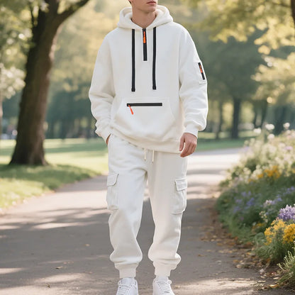 Men's Tracksuits 2 Piece Long Sleeve Athletic Full Zip Sweatsuits Jogging Suit Set Casual Outdoor Streetwear Sport Tracksuit Set