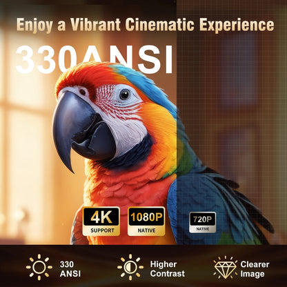 Magcubic HY310 Auto Focus Projector 1080P Native 4K 330ANSI Android 11 WiFi6 BT5.4 Mini Outdoor Movie Projector with Air Mouse