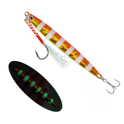 Metal Jig Fishing Lure Slow Cast Jigging Spoon 10G 20G 30G 40G 60G Sea Bass Lure Artificial Bait Fishing Gear