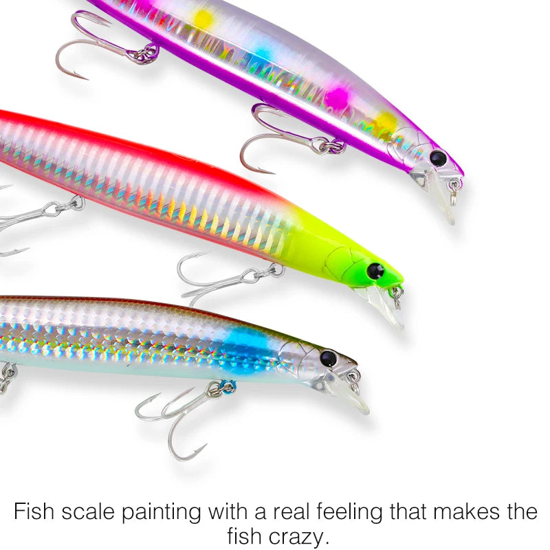 Minnow Sea Fishing Lure STINIGER 140mm 26g Piston Weight Ultra Long Casting Seabass Inshore Hard Baits