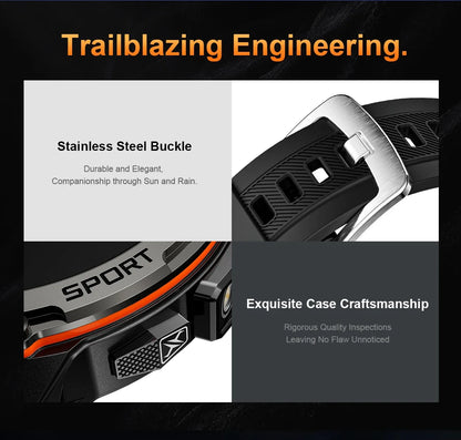 GPS Smart Watches 2025 New For Xiaomi IOS Military Smartwatch Men 3ATM Waterproof 100+ Sport Modes Built-in NFC BT Call Watches