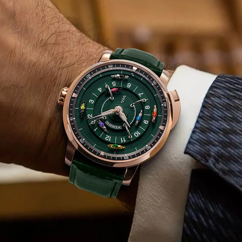 Pindu player horse racing series men's mechanical European roulette horse racing game fully automatic sports design party watch