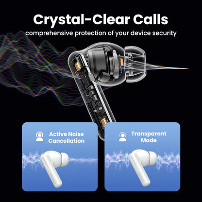 UGREEN HiTune ANC TWS Wireless Earbuds Active Noise Cancellation Hi-Res LDAC Bluetooth Earphones for iPhone 15 Pro Max