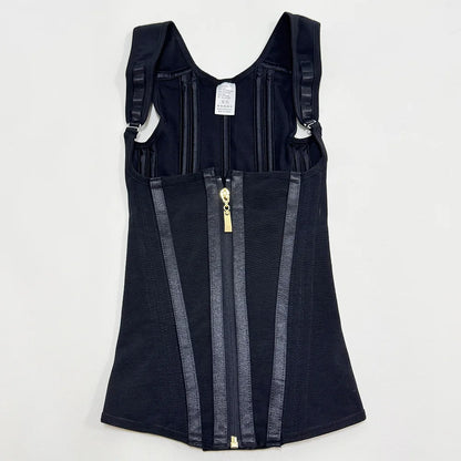 Body Shaper Shapewear Women Vest Tops Double Compression Waist Trainer Corset Adjustable Zipper and Hook-eyes