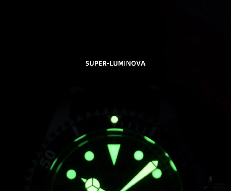 Baltany Men Automatic Watch 39mm Mechaical Wristwatch Sapphire Diver 20ATM Waterproof C3 Luminous NH38 Ceramic Bezel