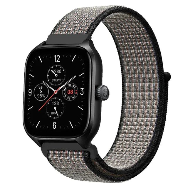 Nylon Loop Strap for Amazfit GTR 47mm/GTR2/2e/3/3 Pro/4/GTS/2/mini/3/4 Bracelet for Amazfit Balance/bip 5/Stratos 2 2S