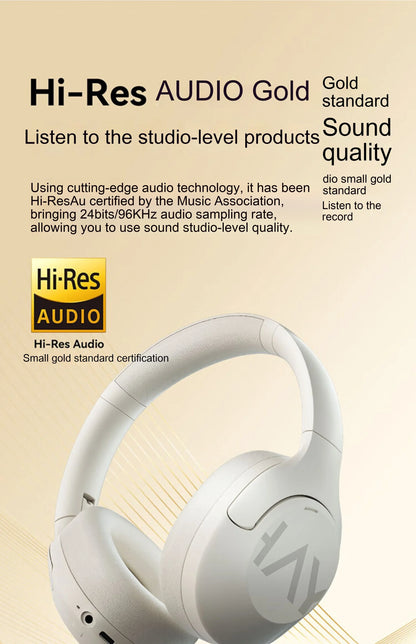 HAYLOU S30 Pro Headphone With Mic Active Noise Reduction Bluetooth 5.4 Long Battery Life HiFi 40mm Dynamic Gaming Headset Custom