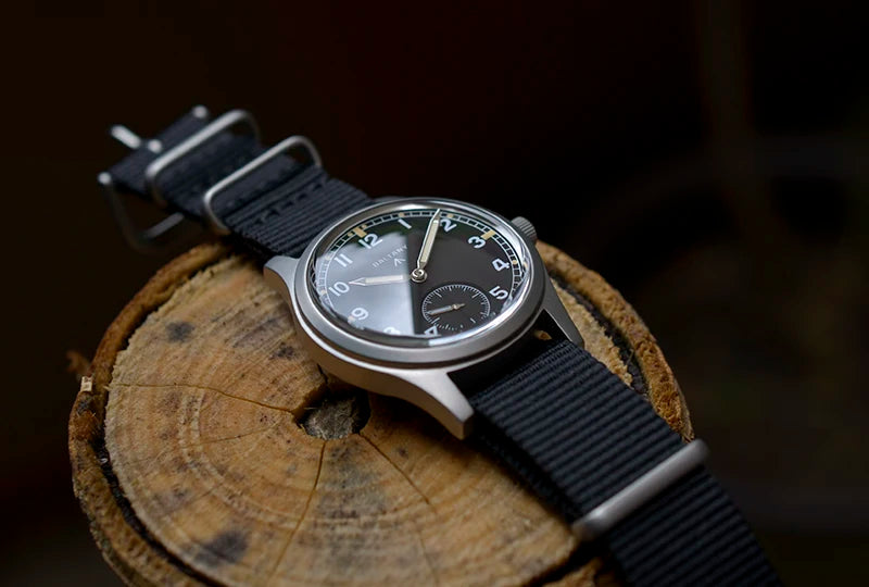 Baltany Dirty Dozen Watch Man S2019 Military Vintage Wristwatch Small Seconds Hand VD78 Quartz Luminous 100M Waterproof Field Wa