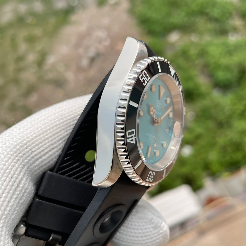 STEELDIVE SD1953 Water Ghost Ceramic Bezel Sapphire Mirror Swiss Luminous NH35 Movement Dive 30Bar Waterproof Mechanical Watch