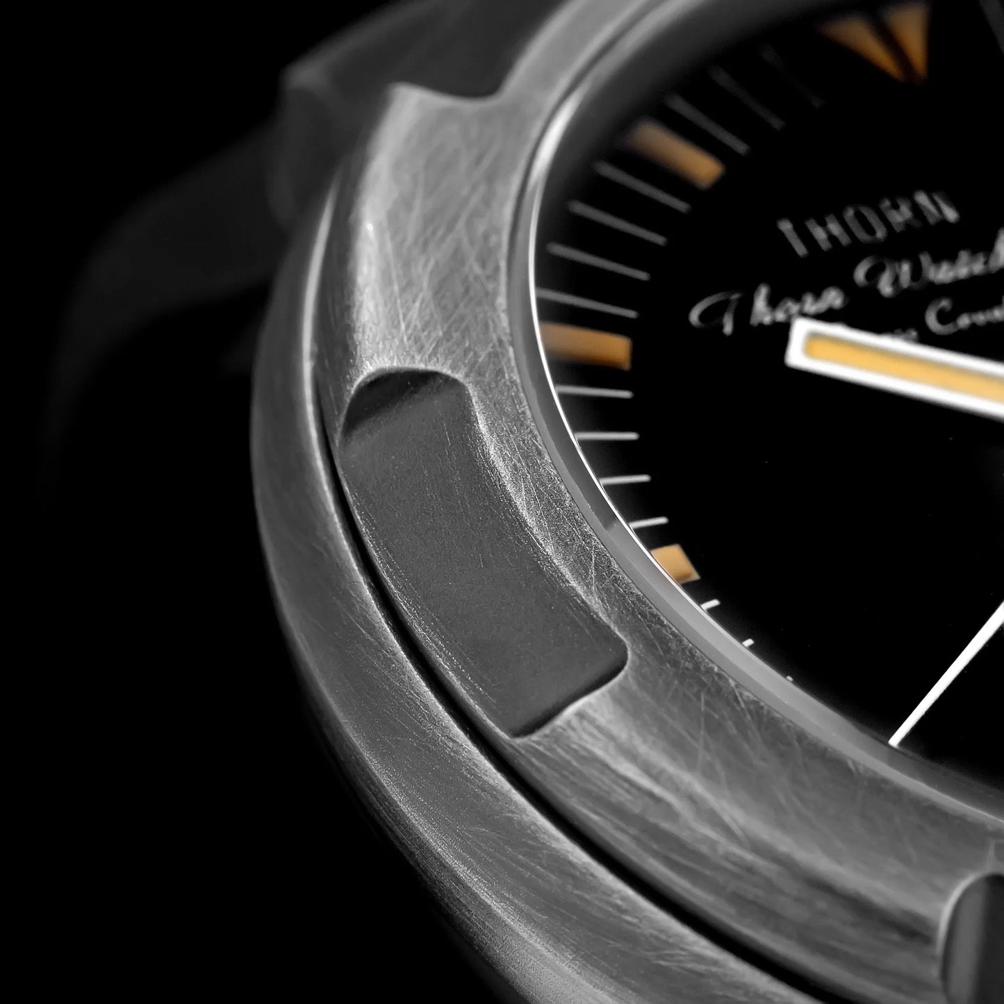 New Thorn Watch T018 PT5000 Movement Sapphire Waterproof Luminous Fluororubber Strap Men's Watches Salutes Classic