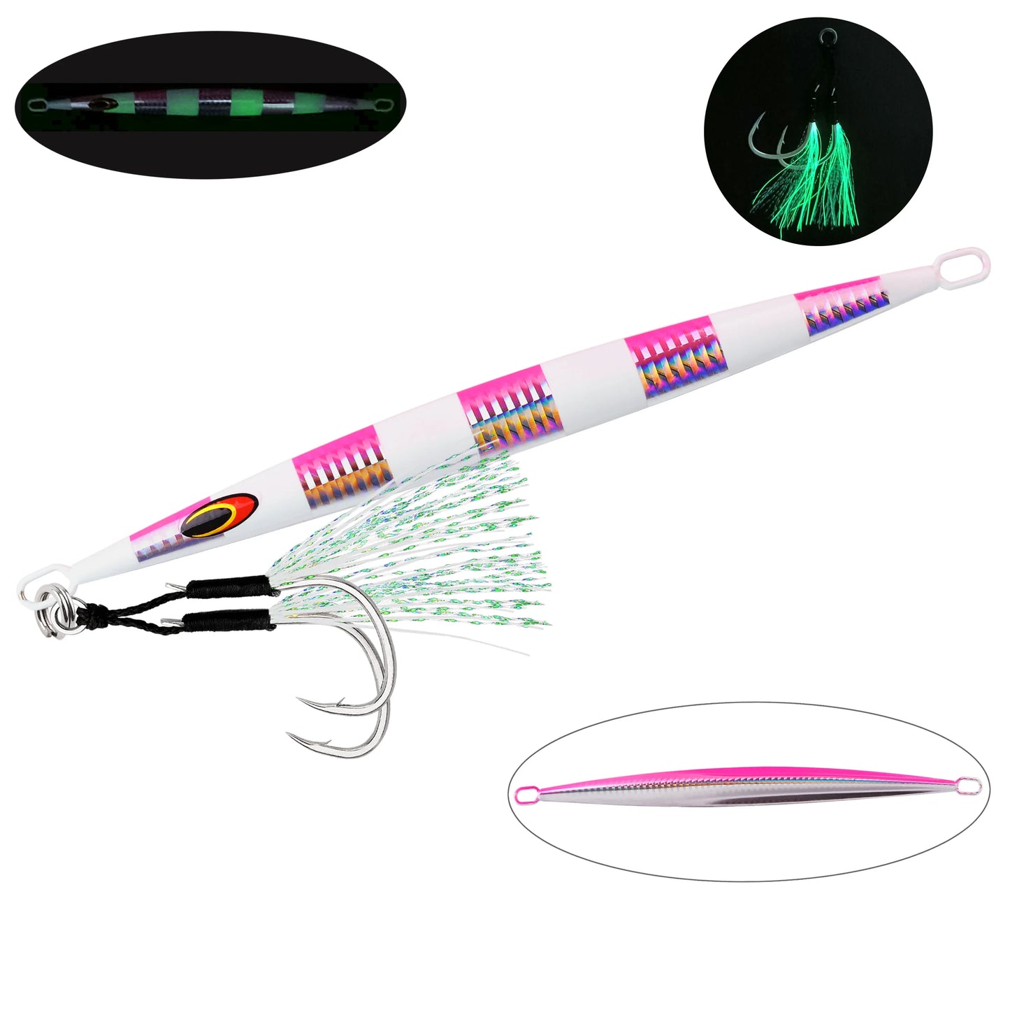 Metal Sea Fishing Jig Lure 200g 160g 100g 80g Switch Fast Sinking Metal Jig Jigging Bait