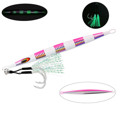 Metal Sea Fishing Jig Lure 200g 160g 100g 80g Switch Fast Sinking Metal Jig Jigging Bait