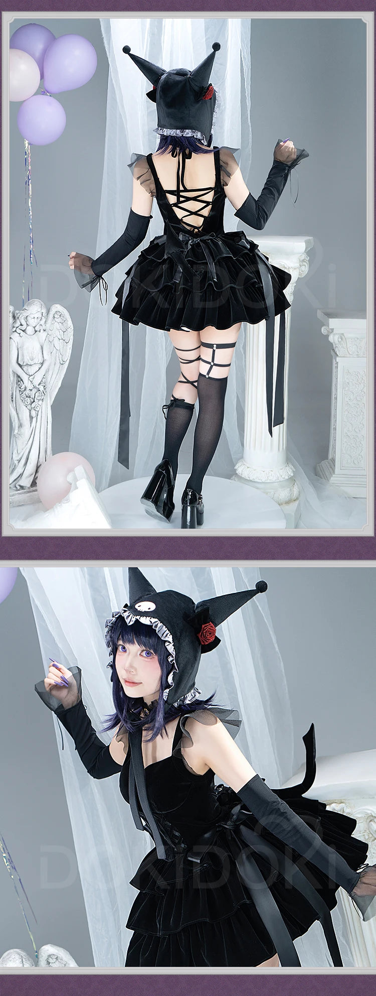 Kitagawaa Marinn Cosplay Costume Anime Cosplay【S-2XL】Women Halloween Cute Lolita Dress Kuroee Shizukuu Plus Size