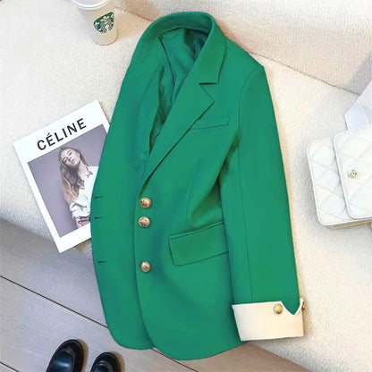 New Women Suit Coat Elegant Sports Casual Blazer Korean Fashion Jacket Spring Autumn 12 Color Office Ladies Clothing Basic Coat
