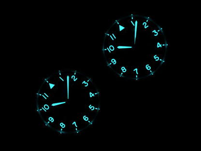 Baltany Men Quartz Field Watch S2082 10-Year Life Battery Luminous Leather Sapphire Stainless Steel Date Retro Military Watches