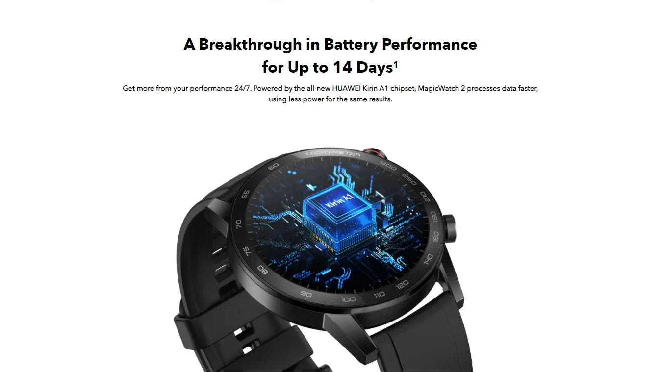 HONOR MagicWatch 2 Smart Watch1.39 Inch Bluetooth Blood Oxygen Monitoring Waterproof 14 Days Battery Life Sports Fitness Tracker