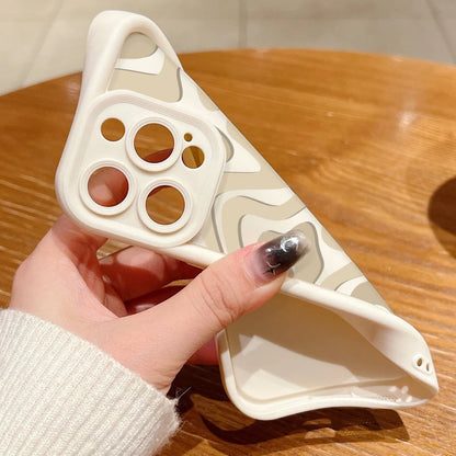 Striped Pattern Silicone Phone Case For iPhone 17 Air 17 16 15 14 Pro Max 15 Plus 13 12 Pro 11 16e Candy Coloor Shockproof Cover